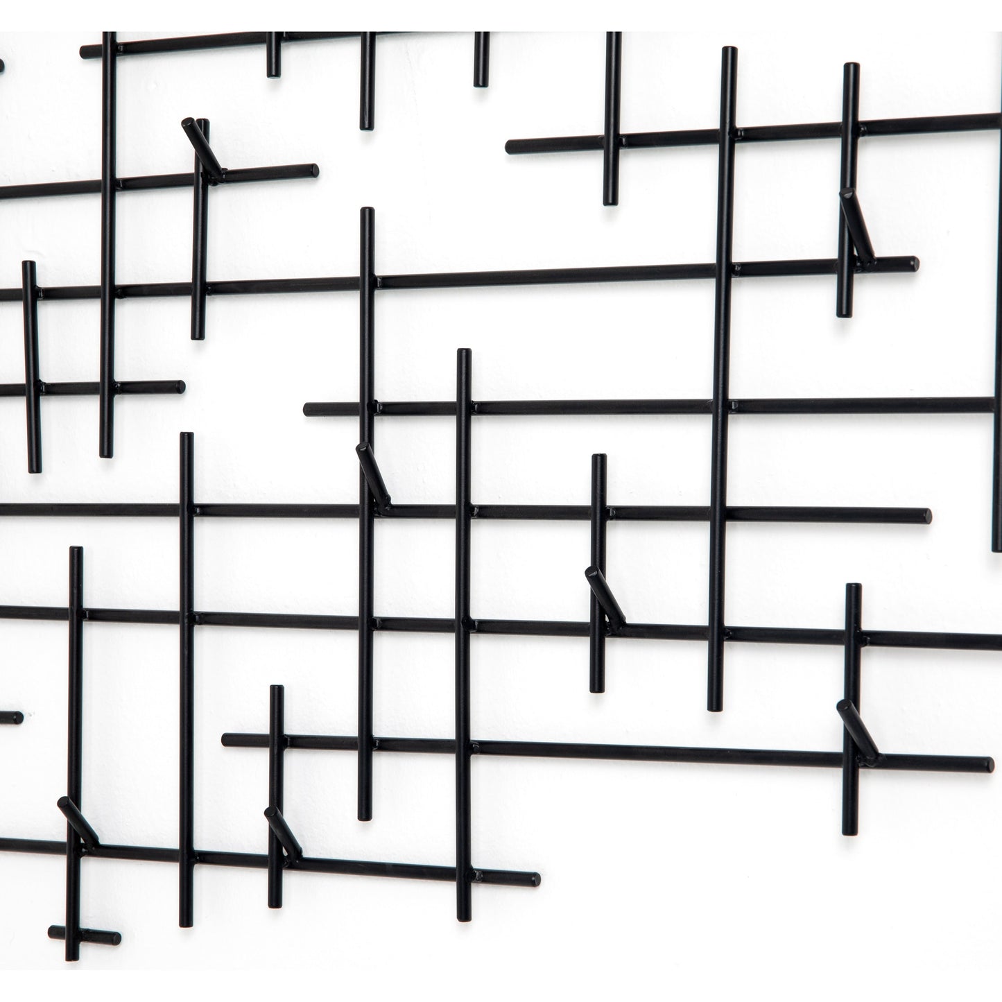 002 SI-1714931 | Closeup | Crossin Coat Rack by Four Hands in iron matte black and iron matte black. Made from iron in a modern style.