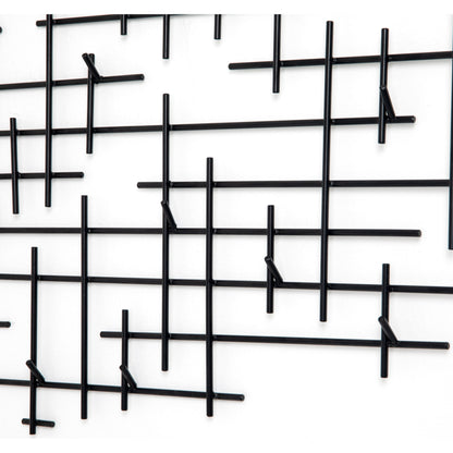 Crossin Coat Rack by Four Hands in iron matte black and iron matte black. Made from iron in a modern style.