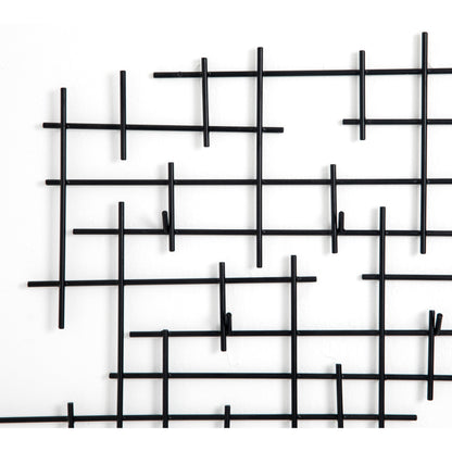 Crossin Coat Rack by Four Hands in iron matte black and iron matte black. Made from iron in a modern style.