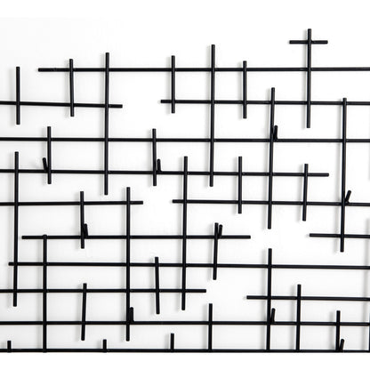 Crossin Coat Rack by Four Hands in iron matte black and iron matte black. Made from iron in a modern style.