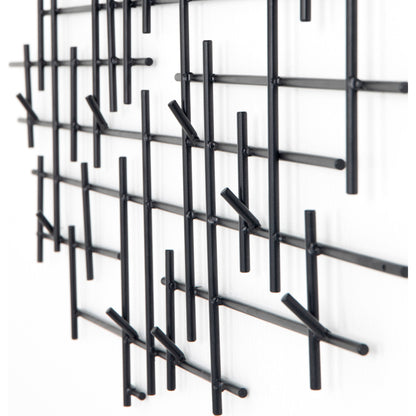 Crossin Coat Rack by Four Hands in iron matte black and iron matte black. Made from iron in a modern style.