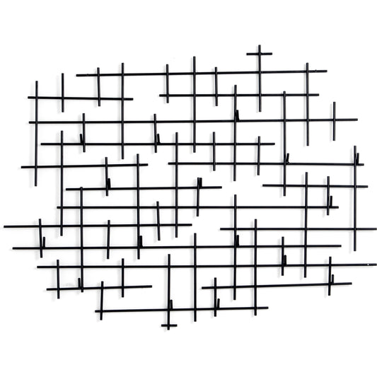 Crossin Coat Rack by Four Hands in iron matte black and iron matte black. Made from iron in a modern style.