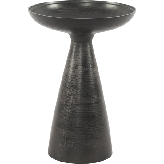 Marlow Mod Pedestal Table by Four Hands. Made from glass, aluminum, engineered hardwood in a modern style.
