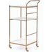 Felix Bar Cart by Four Hands. Made from iron, solid marble in a transitional style.