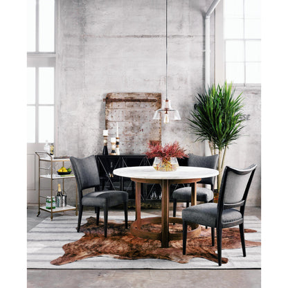 Felix Bar Cart by Four Hands. Made from iron, solid marble in a transitional style.