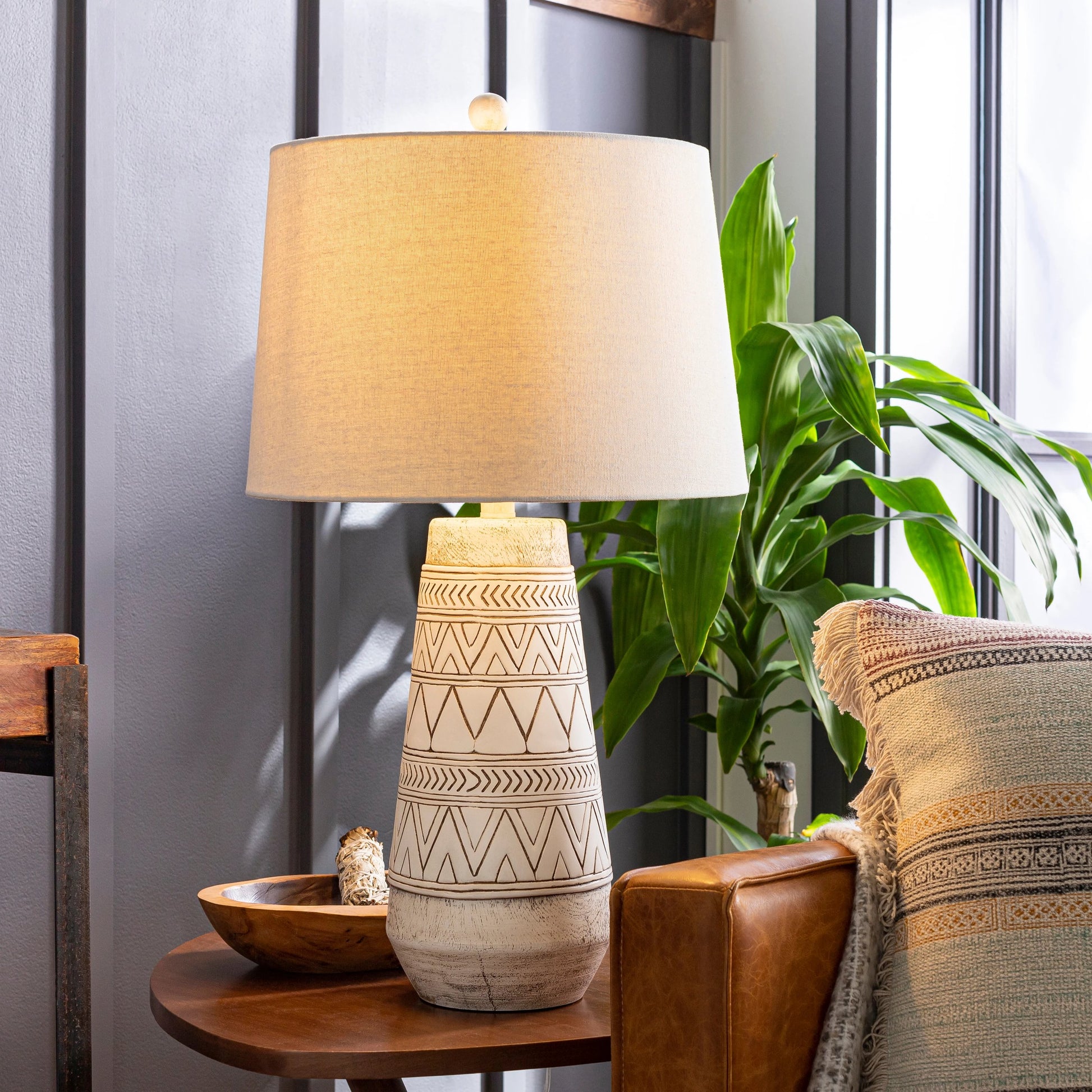 Imelde - 29762 by Livabliss in tan, cream and paintedpainted. Made from linen, polyester, metal in a eclectic & global style.