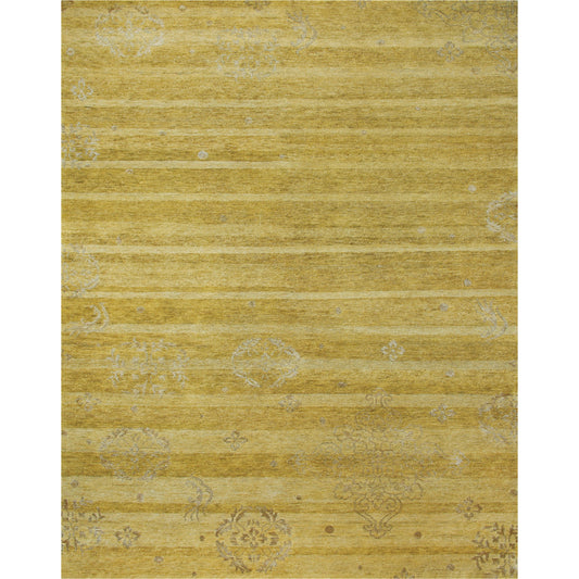 Qing Transitional Stripes Rug - 6064F by Feizy. Made from wool, viscose in a unique style.