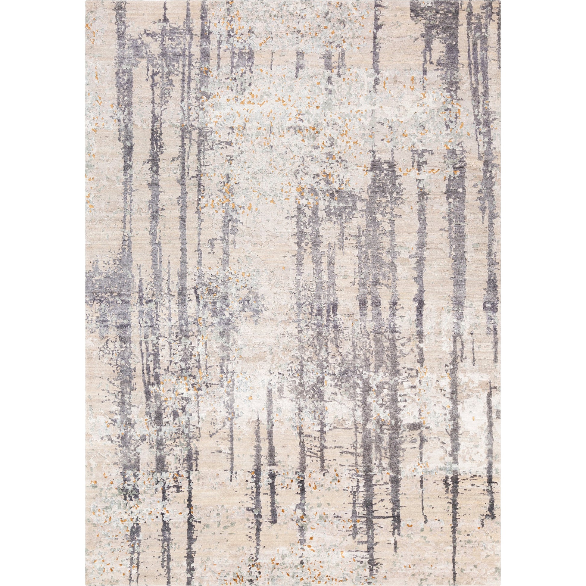 Imola Rug - 25143 by Surya in black, light gray, light beige, light sage, mustard. Made from 80% viscose, 20% wool in a unique style.