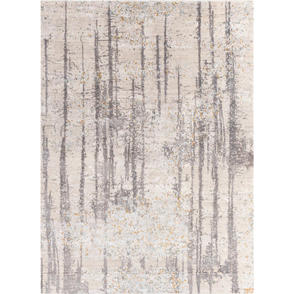 Imola Rug - 25143 by Surya in black, light gray, light beige, light sage, mustard. Made from 80% viscose, 20% wool in a unique style.