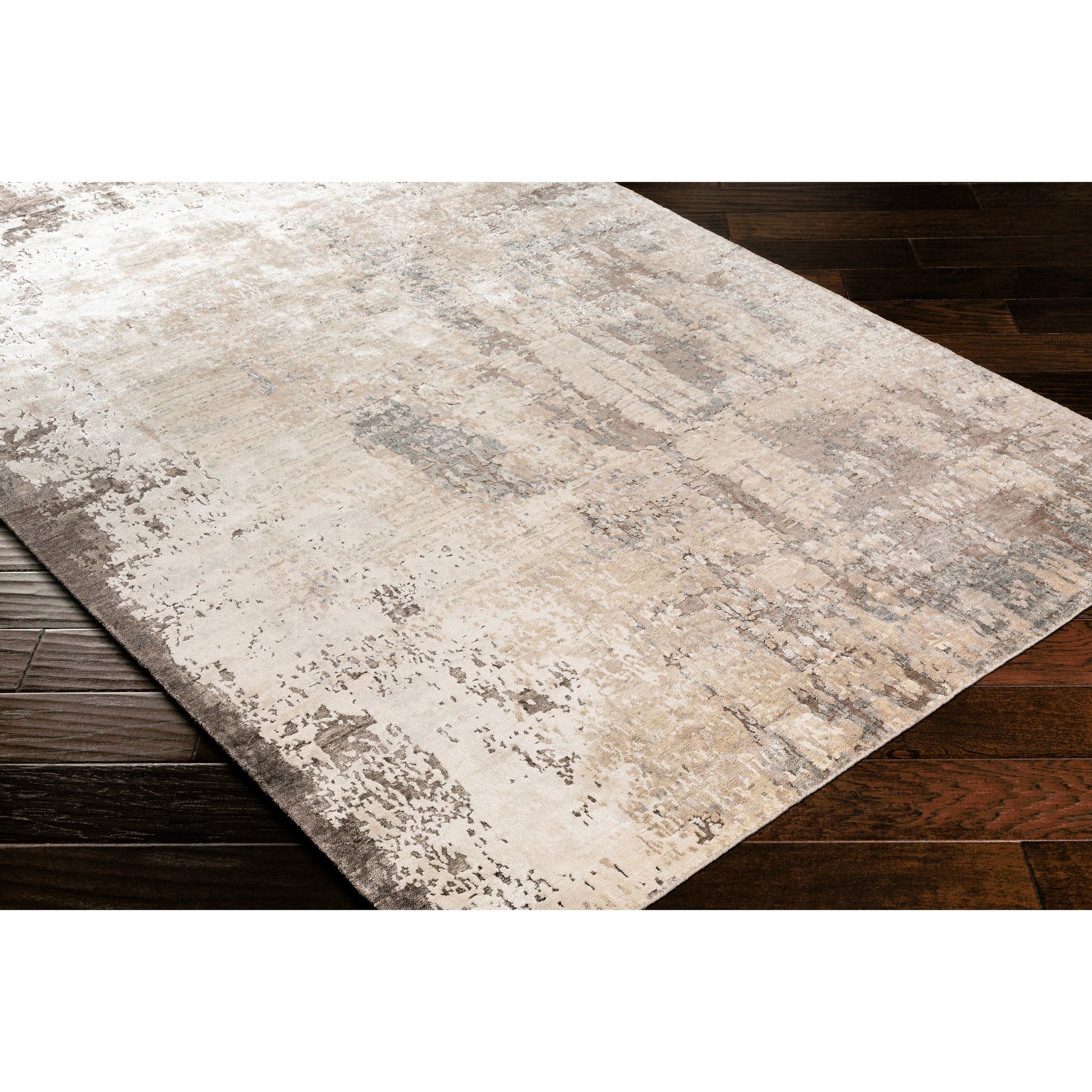 Imola Rug - 26078 by Surya in charcoal, medium gray, cream, taupe. Made from unique in a unique style.