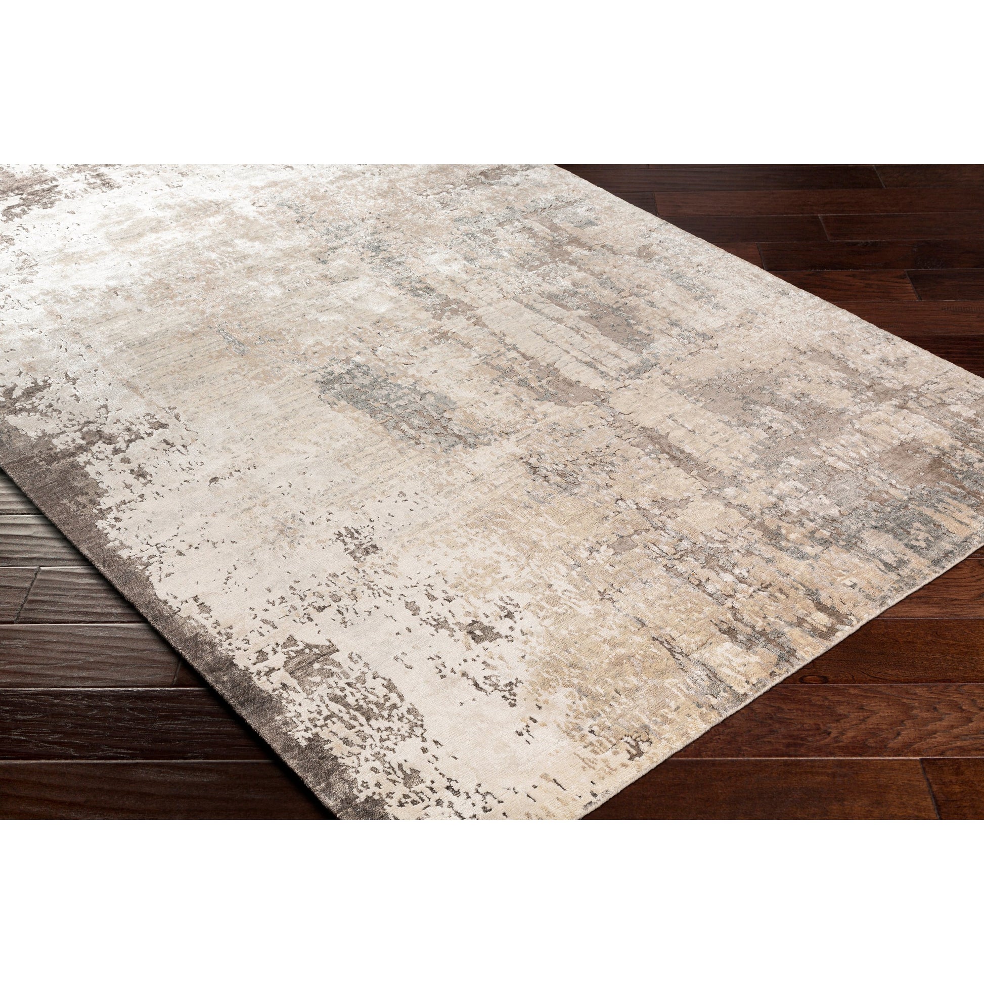 Imola Rug - 26078 by Surya in charcoal, medium gray, cream, taupe. Made from unique in a unique style.