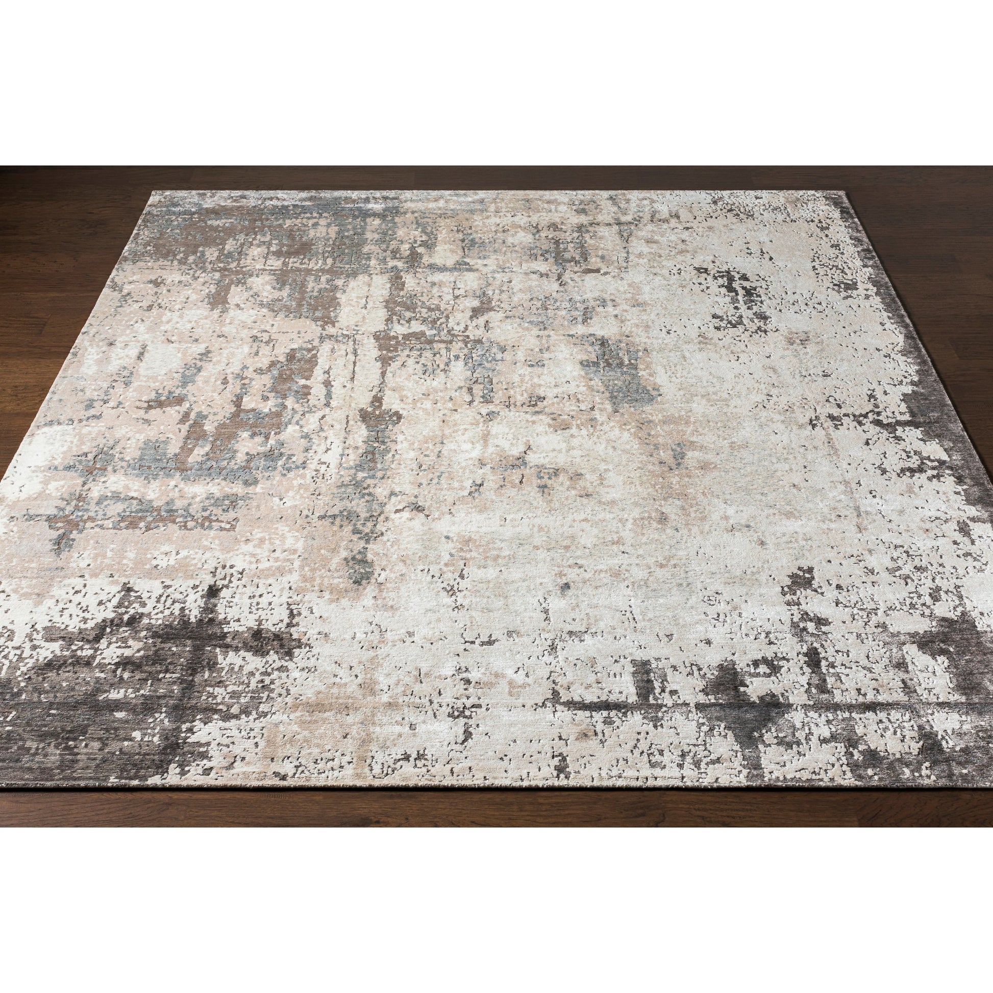 Imola Rug - 26078 by Surya in charcoal, medium gray, cream, taupe. Made from unique in a unique style.