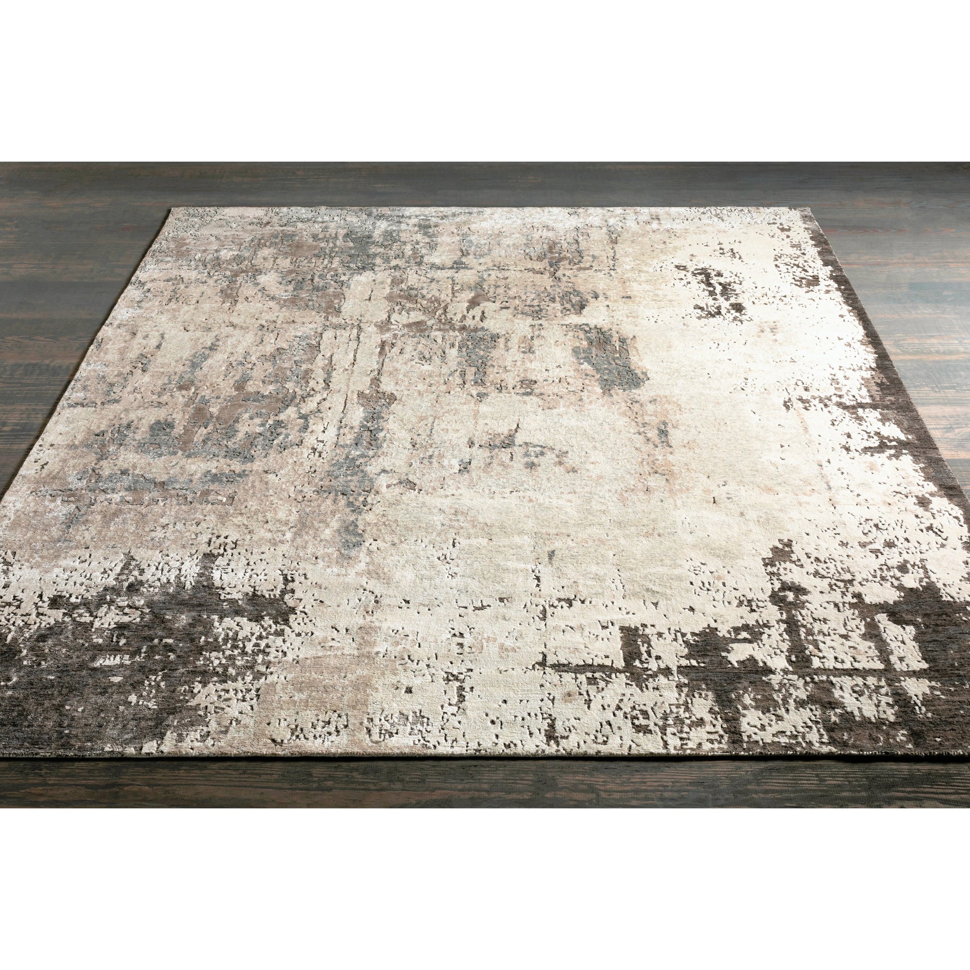 Imola Rug - 26078 by Surya in charcoal, medium gray, cream, taupe. Made from unique in a unique style.