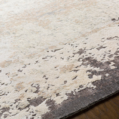 Imola Rug - 26078 by Surya in charcoal, medium gray, cream, taupe. Made from unique in a unique style.