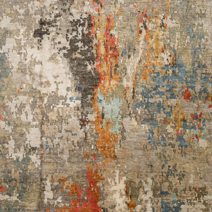 Imola Rug - 31319 by Surya in burgundy, rose, medium gray, olive, charcoal, wheat. Made from main: 100% viscose in a unique style.