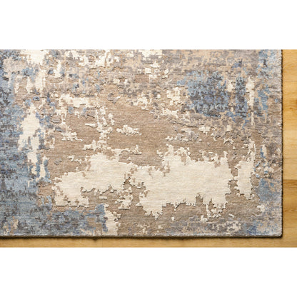 Imola Rug - 488397 by Surya in ash, metallic - silver, light silver, khaki, sage. Made from viscose in a unique style.
