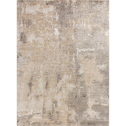 Imola Rug - 488406 by Surya in beige, taupe, ivory, charcoal, silver. Made from viscose in a unique style.