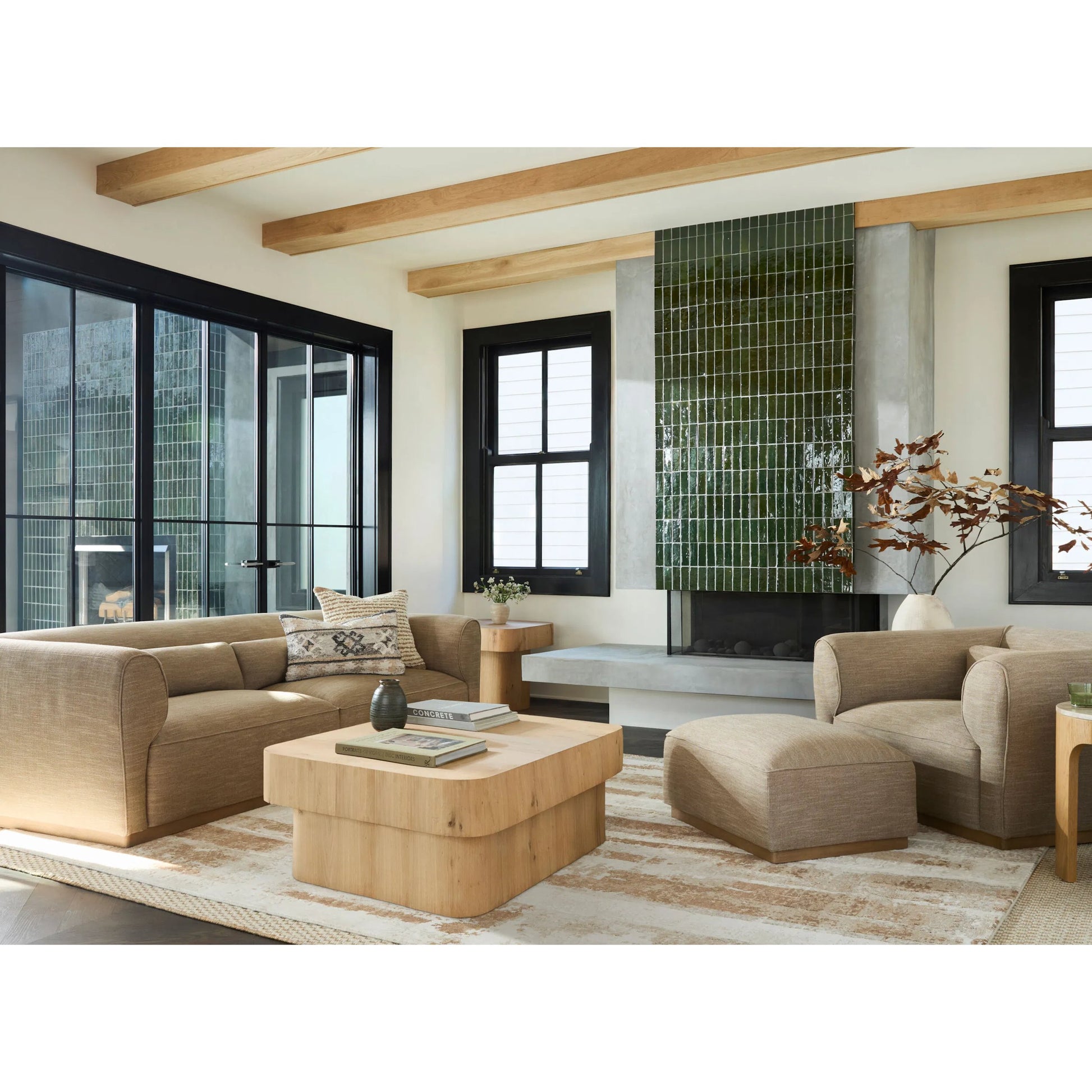 Imola IML-1016 Rug by Surya in sandstone, ivory, taupe. Made from viscose, wool in a unique style.