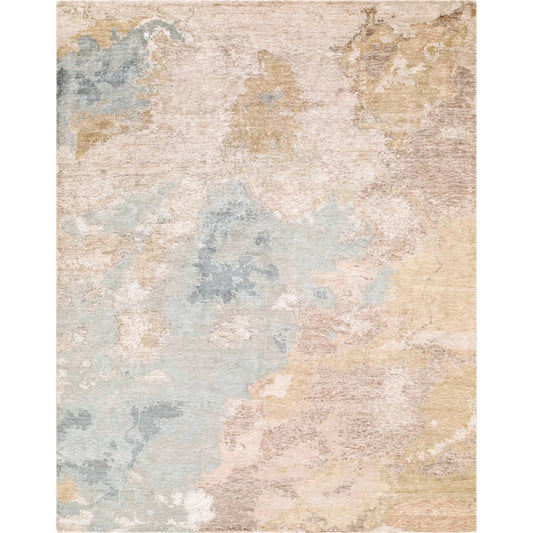 Imola IML-1019 Rug by Surya in sandstone, sky blue, pale gold, slate gray, blush.. Made from viscose in a unique style.