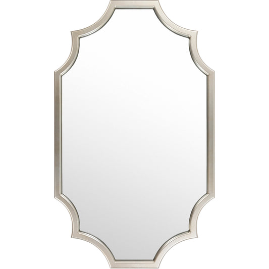 Imanol - 25270 by Surya in metallic silver and hand painted. Made from frame: metal, frame (substrate): manufactured wood in a modern style.