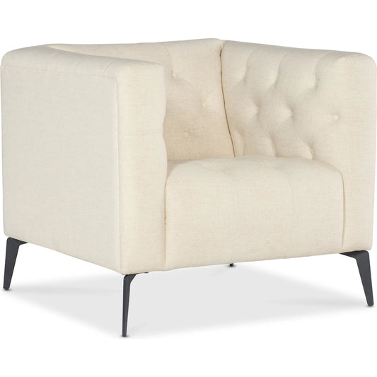 Nicolla Stationary Chair by Hooker Furniture in matte black. Made from unique in a traditional style.