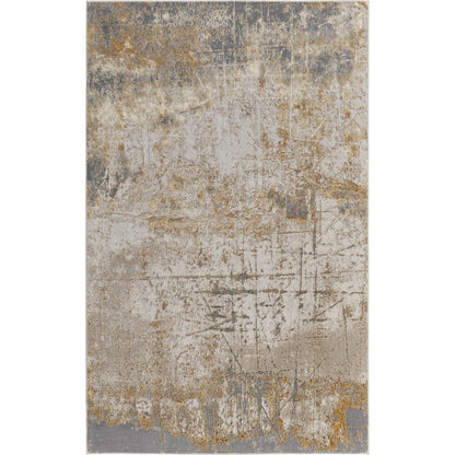 Aura Rug - 39LNF by Feizy in ivory, brown, gray. Made from polyester, polypropylene in a unique style.