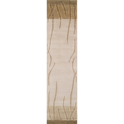 Mugal IN-8007 Rug by Surya in beige, brown. Made from 100% semi-worsted new zealand wool in a unique style.