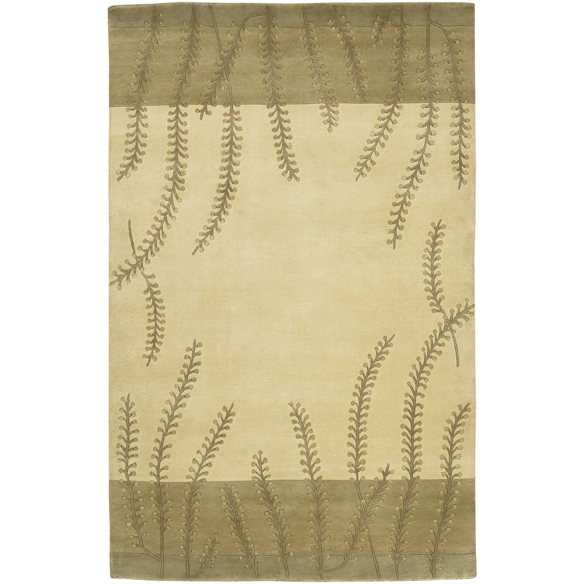 Mugal IN-8007 Rug by Surya in beige, brown. Made from 100% semi-worsted new zealand wool in a unique style.