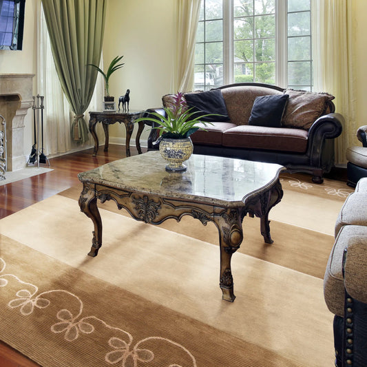 Mugal Rug - 7483 by Surya in orange, brown. Made from 100% semi-worsted new zealand wool in a unique style.