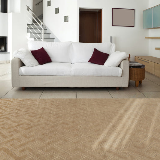 Mugal Rug - 94 by Surya in golden tan. Made from 100% semi-worsted new zealand wool in a unique style.