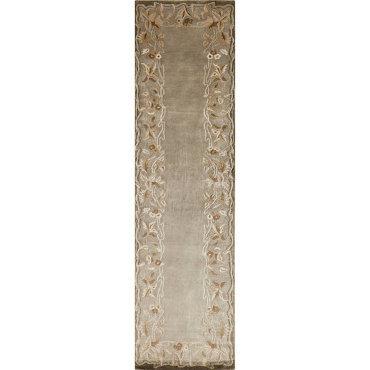 Mugal Rug - 7485 by Surya in mushroom. Made from 100% semi-worsted new zealand wool in a unique style.