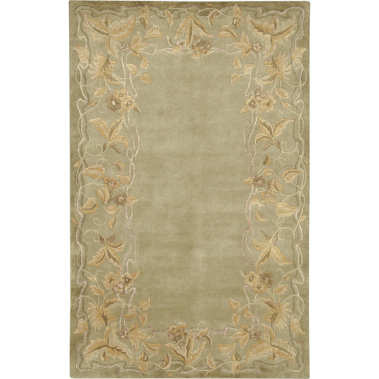 Mugal Rug - 7485 by Surya in mushroom. Made from 100% semi-worsted new zealand wool in a unique style.