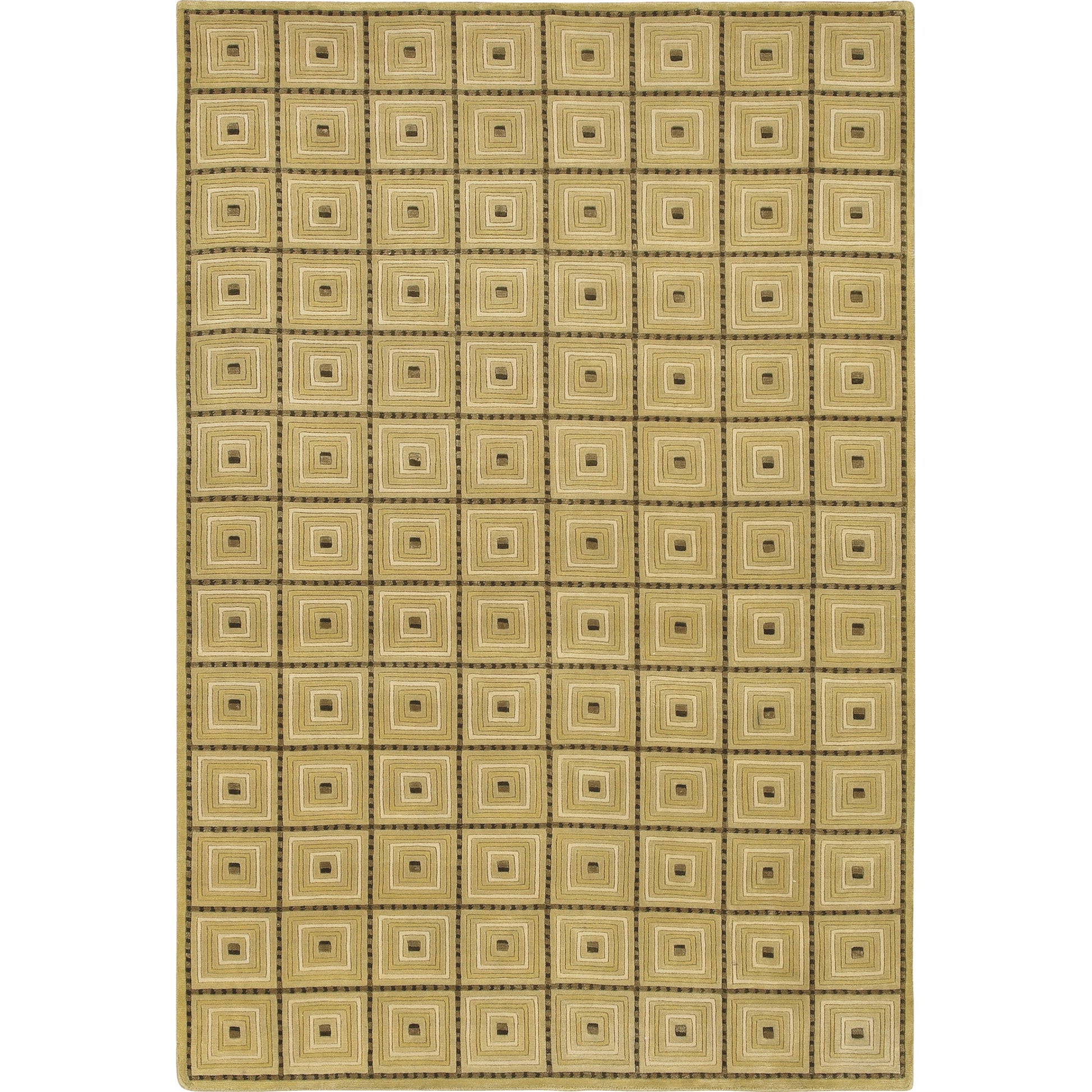 Mugal Rug - 7490 by Surya in brown. Made from 100% semi-worsted new zealand wool in a unique style.