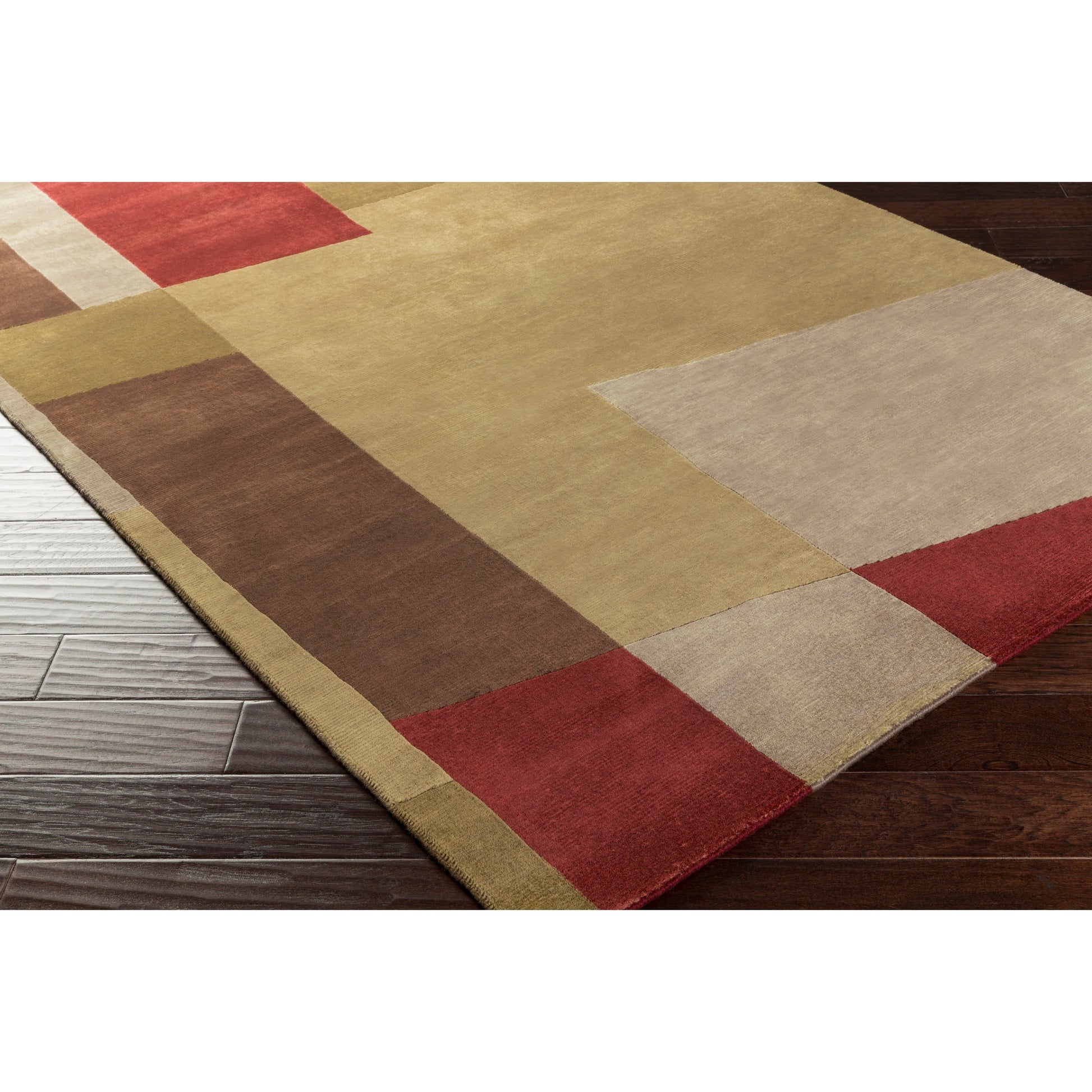Mugal IN-8101 Rug by Surya in beige, brown. Made from 100% semi-worsted new zealand wool in a unique style.