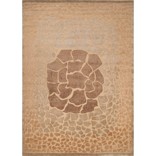 Mugal Rug - 7504 by Surya in gold brown. Made from 100% semi-worsted new zealand wool in a unique style.