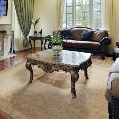 Mugal IN-8152 Rug by Surya in taupe, beige, brown. Made from 100% semi-worsted new zealand wool in a unique style.