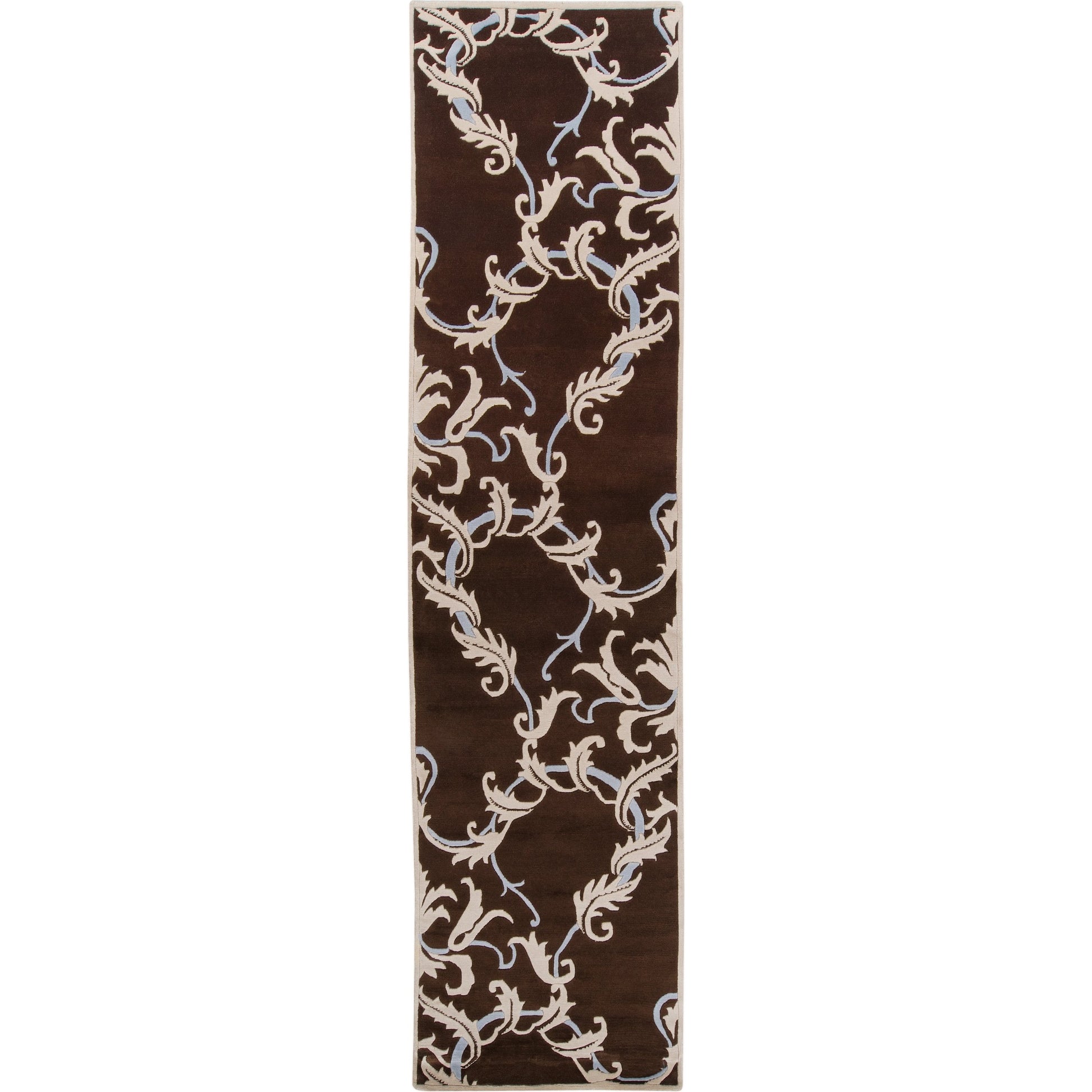 Mugal Rug - 7511 by Surya in dark reddish-brown. Made from 100% semi-worsted new zealand wool in a unique style.