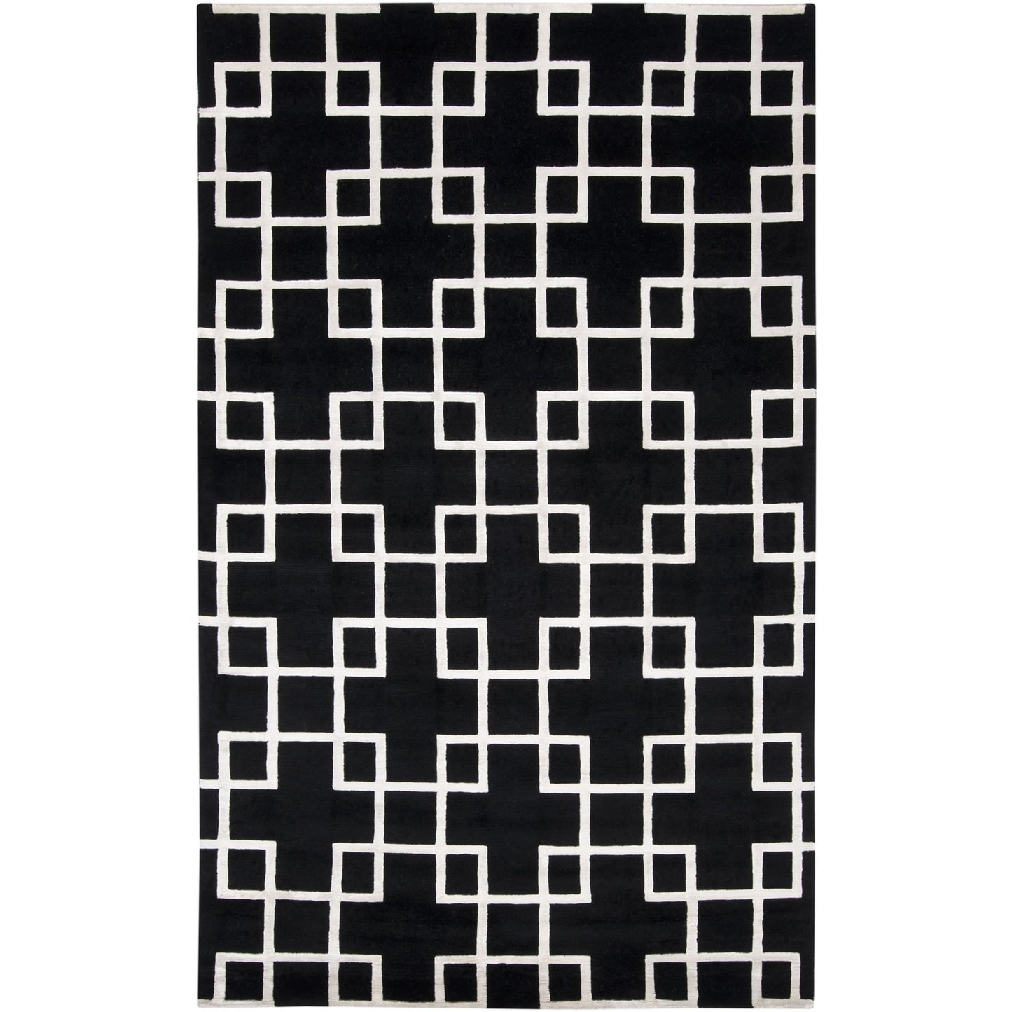 000 23624-3257,23624-3258,23624-3259 | Primary Silo | Mugal IN-8594 Rug by Surya in black, white. Made from 100% semi-worsted new zealand wool in a unique style.