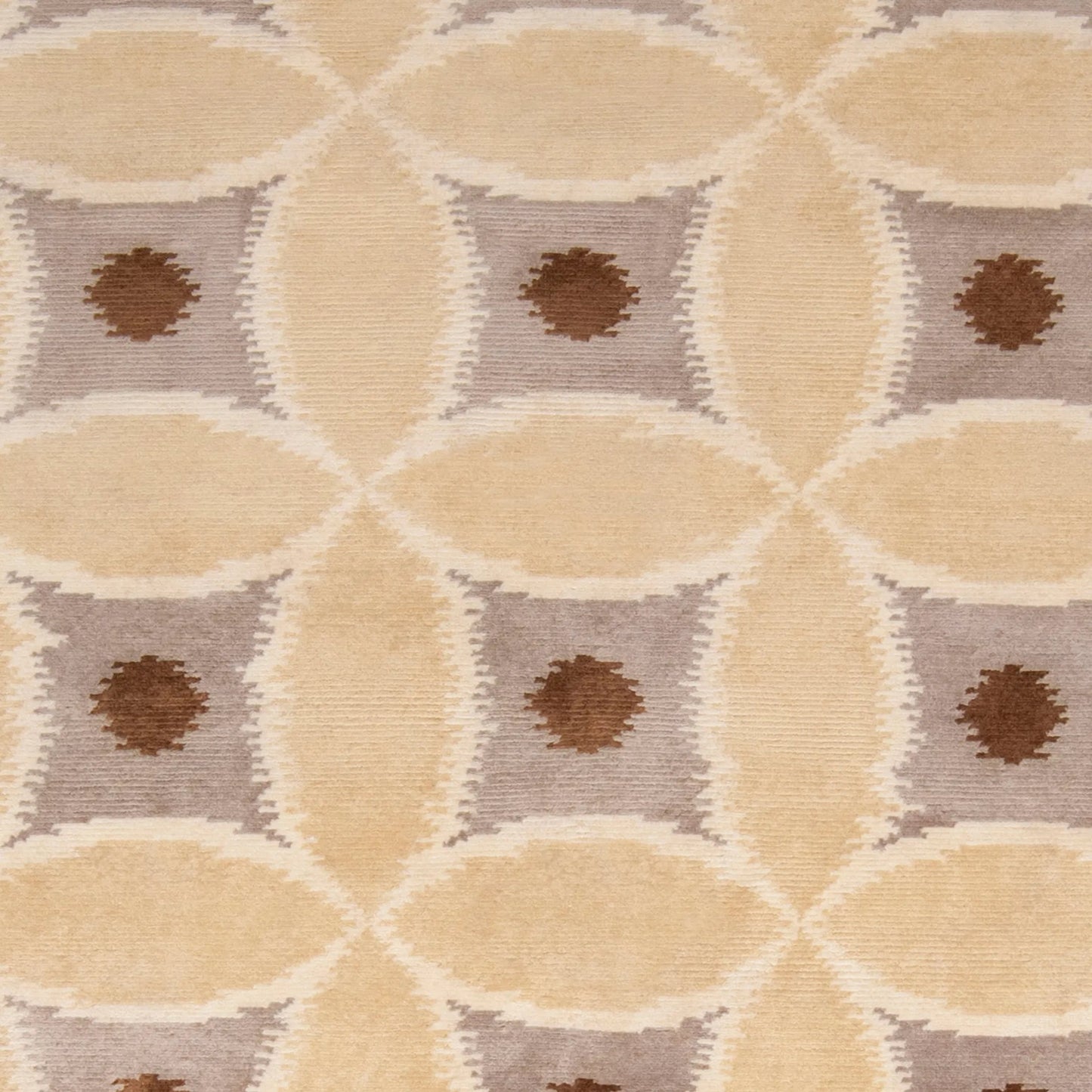 004 25440-3257,25440-3258,25440-3259,25440-3260,25440-3261 | Closeup | Mugal IN-8595 Rug by Surya in ivory, brown, mustard, dark brown. Made from 100% semi-worsted new zealand wool in a unique style.