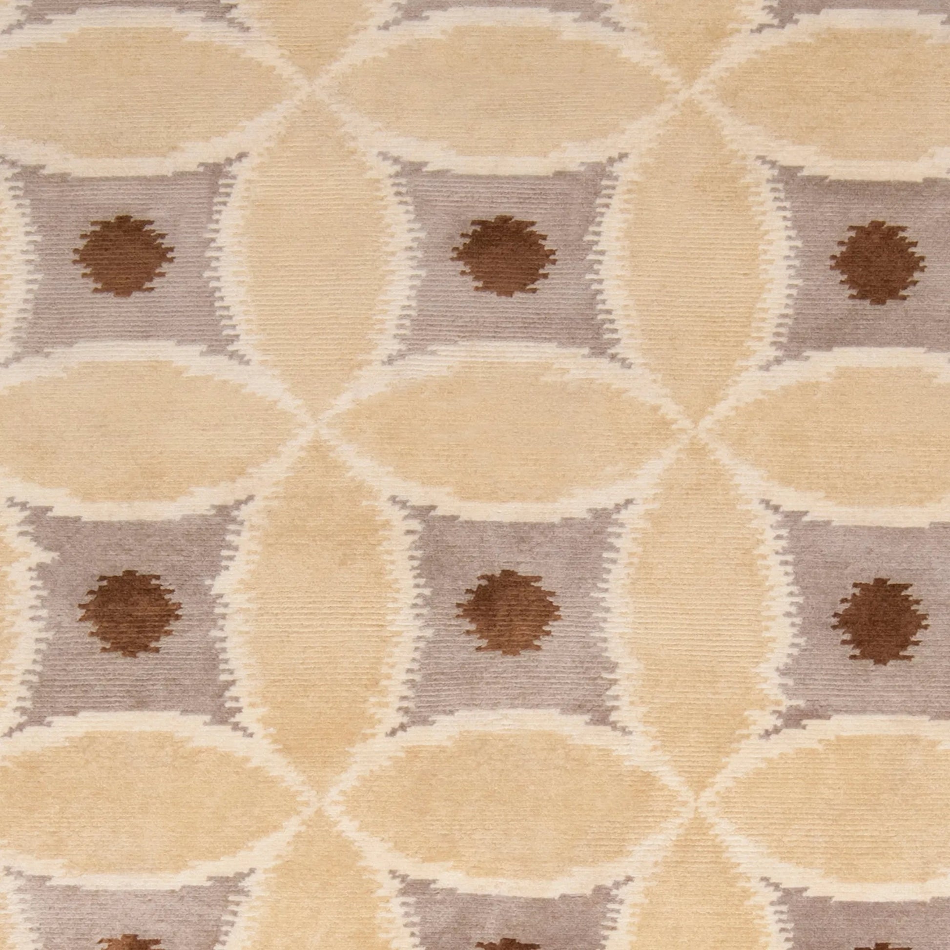 Mugal IN-8595 Rug by Surya in ivory, brown, mustard, dark brown. Made from 100% semi-worsted new zealand wool in a unique style.