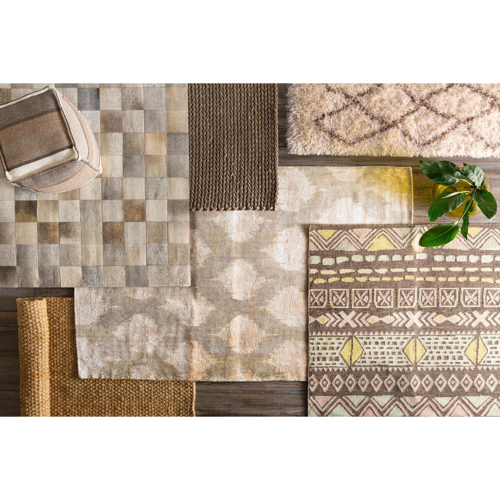 Mugal IN-8601 Rug by Surya in brown, medium brown. Made from 100% semi-worsted new zealand wool in a unique style.