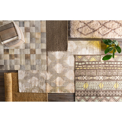 Mugal IN-8601 Rug by Surya in brown, medium brown. Made from 100% semi-worsted new zealand wool in a unique style.