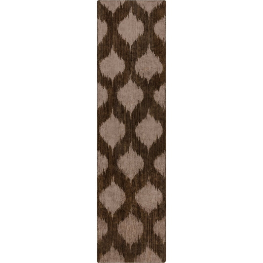Mugal Rug - 1083 by Surya in brown, medium brown. Made from 100% semi-worsted new zealand wool in a unique style.