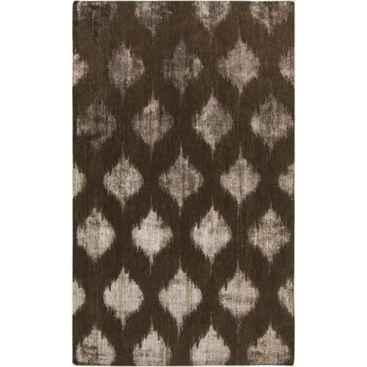 Mugal Rug - 1083 by Surya in chocolate, taupe. Made from 100% semi-worsted new zealand wool in a unique style.