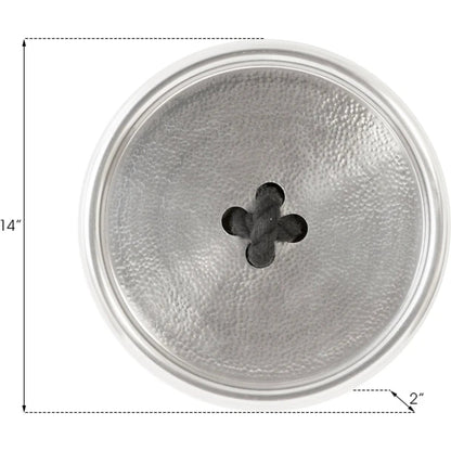 Button Wall Tile by Phillips Collection. Made from metal in a modern style.