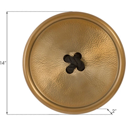 Button Wall Tile by Phillips Collection. Made from metal in a modern style.