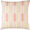 Pale Pink, Butter, White, Bright Orange / Down Feather / 18" x 18"