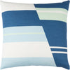 Dark Blue, White, Sky Blue, Mint / Down Feather / 20" x 20"
