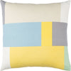 Butter, Beige, Sky Blue, White, Medium Gray, Saffron, Mint / Down Feather