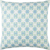 Mint, Sky Blue, White / Down Feather / 18" x 18"